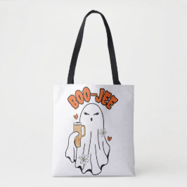 Boo-Jee Schattigee Halloween Ghost Met 40oz Tumble Tote Bag