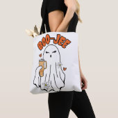 Boo-Jee Schattigee Halloween Ghost Met 40oz Tumble Tote Bag (Dichtbij)