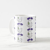 Boo-Jee Schattigee Halloween Ghost met ijskoffie Koffiemok (Voorkant links)