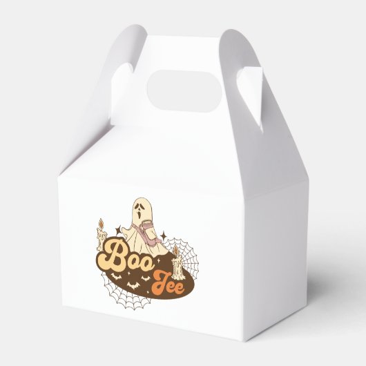 Boo-Jee spook Halloween grappig Bedankdoosjes (Voorkant Zijde)