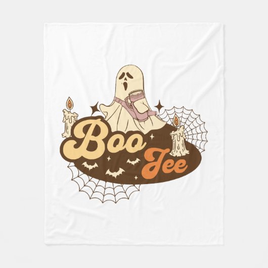 Boo-Jee spook Halloween grappig Fleece Deken (Voorkant)