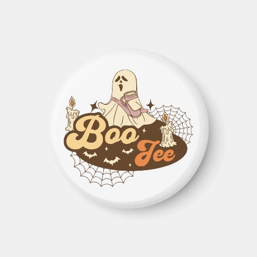 Boo-Jee spook Halloween grappig Magneet (Voorkant)