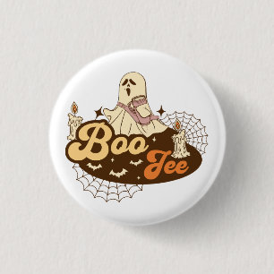 Boo-Jee spook Halloween grappig Ronde Button 3,2 Cm