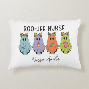 Boo-Jee Verpleegster Halloween Geest Gepersonalise Accent Kussen
