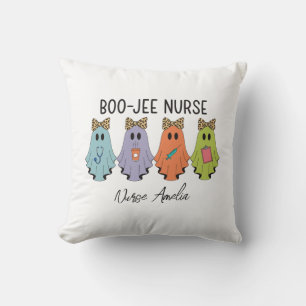 Boo-Jee Verpleegster Halloween Geest Gepersonalise Kussen