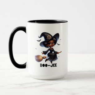 Boo-Jee Zwarte Heks Halloween Mok