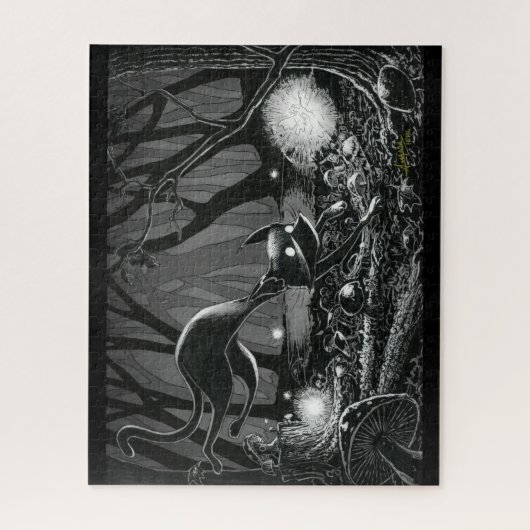 Boo Kat Chases a Fairy Jigzaag Puzzle Legpuzzel (Verticaal)