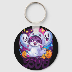 Boo kat geest sleutelhanger