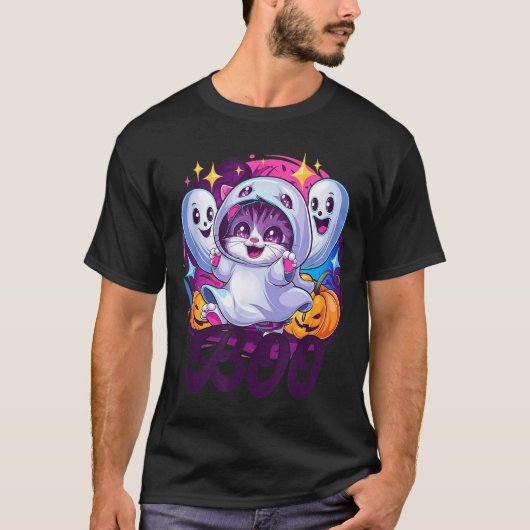 Boo kat geest  t-shirt (Voorkant)
