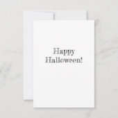 Boo Kat Halloween Vlakke Kaart (Achterkant)
