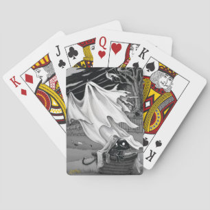 Boo-Kat helpt u bij het afspelen van wasgoed Pokerkaarten