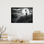 Boo-Kat in het Poster Moonlight (Keuken)