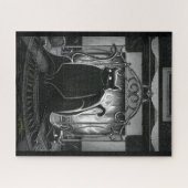 Boo Kat krijgt een sat op de puzzel Legpuzzel (Horizontaal)