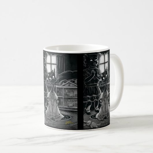 Boo Kat krijgt Fancy koffie-Mok Koffiemok (Voorkant rechts)