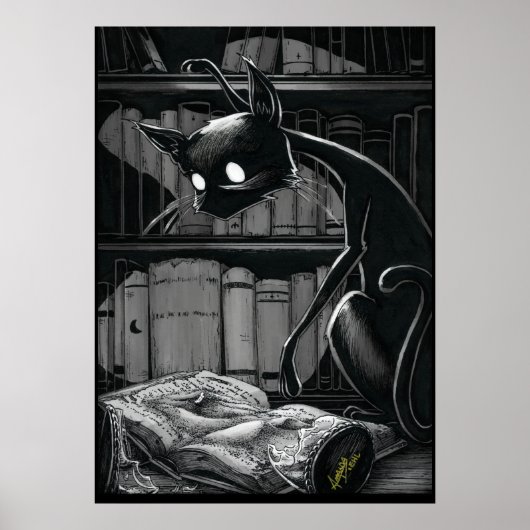 Boo Kat leest dun Poster (Voorkant)