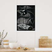 Boo Kat leest dun Poster (Keuken)