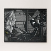 Boo Kat leest Dune Jigzaag Puzzle Legpuzzel (Horizontaal)