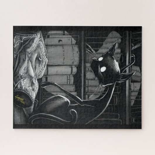 Boo Kat leest Dune Jigzaag Puzzle Legpuzzel (Horizontaal)