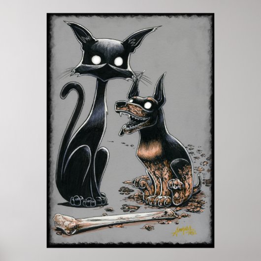 Boo Kat maakt een Poster van Boeddy (Voorkant)