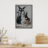 Boo Kat maakt een Poster van Boeddy (Keuken)