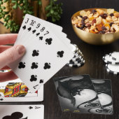 Boo-Kat met een dizzy BBT-speelkaart Pokerkaarten (Insitu)