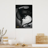 Boo Kat met een duizelig Poster (Keuken)