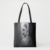 Boo Kat met haar Ghost Canvas tas (Voorkant)