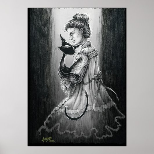 Boo Kat met haar Ghost Poster (Voorkant)