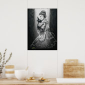 Boo Kat met haar Ghost Poster (Keuken)