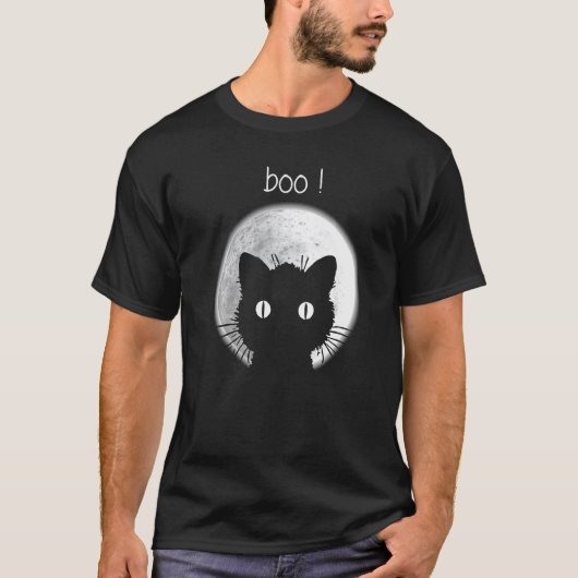 Boo kat onder de maan t-shirt (Voorkant)