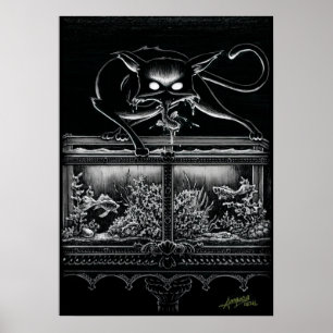 Boo Kat Raids het Poster van Aquarium