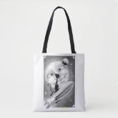 Boo Kat Rockets naar de maan Canvas tas (Voorkant)