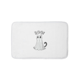 Boo Kat Schattige Ghost Cat Halloween Spooky Kitte Badmat