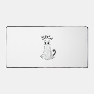 Boo Kat Schattige Ghost Cat Halloween Spooky Kitte Bureaumat