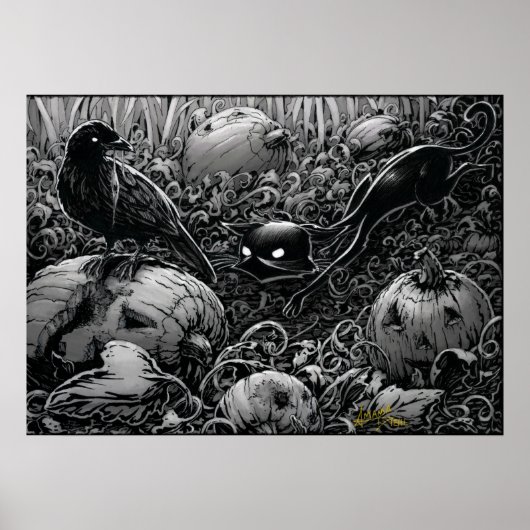 Boo Kat Stalks a Raven Poster (Voorkant)