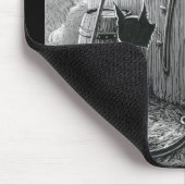 Boo Kat Stares bij Shadows Muismat (Hoek)