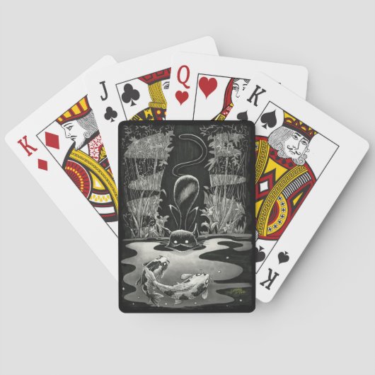 Boo Kat Vist speelkaarten (Achterkant)