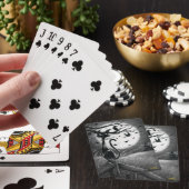 Boo Kat voelt een minuscule windspeelkaart Pokerkaarten (Insitu)