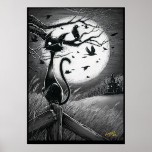 Boo Kat voelt een ominous Wind Poster