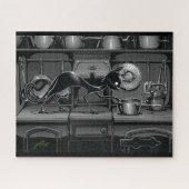 Boo Kat ziet wat er aan het koken is Legpuzzel (Horizontaal)