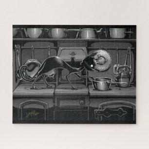 Boo Kat ziet wat er aan het koken is Legpuzzel