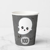Boo Kawaii Ghost Halloween Papieren Bekers (Achterkant)