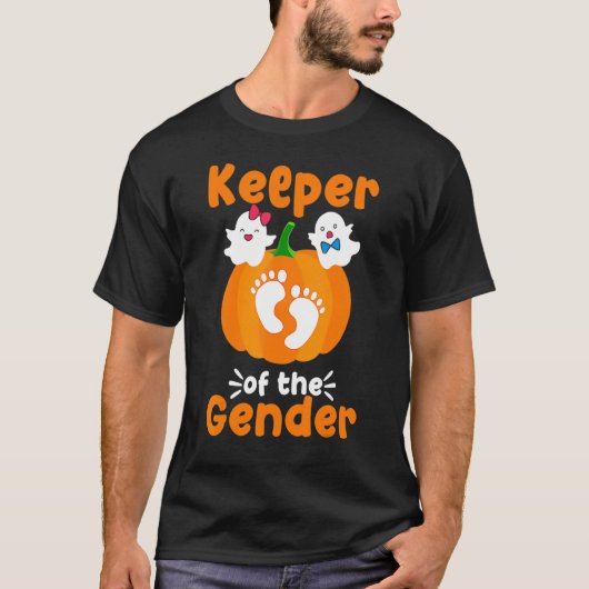 Boo Keeper of the Gender Reveal Baby Announcement T-shirt (Voorkant)