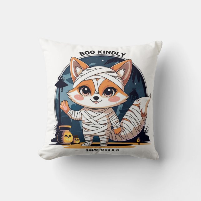Boo kindly – Zorrito momia kawaii desde 1203 A.C. Kussen (Voorkant)