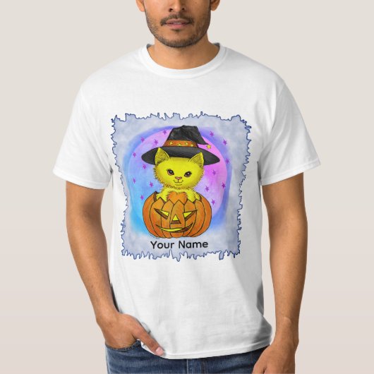 Boo Kitty Cat Witch  t-shirt (Voorkant)