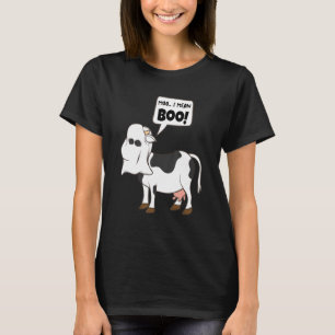 Boo Koe Ghost Koe Moo I Mean Boo Halloween Farmer T-shirt