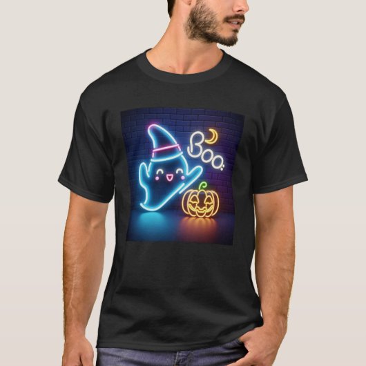 BOO Lazy Halloween Ghost T-shirt (Voorkant)