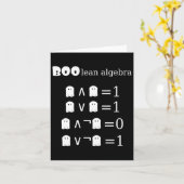 Boo-lean Algebra Halloween Wiskunde Kaart (Gele Bloem)
