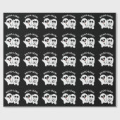 Boo-lean Funny Computer Ghost Boolean Pun Dark BG Cadeaupapier (Vlak)