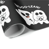 Boo-lean Funny Computer Ghost Boolean Pun Dark BG Cadeaupapier (Rol Hoek)